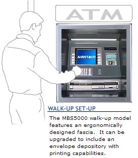 MBS 5000 by Tranax walk up configuration